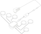 YGS-Tech LED Under Cabinet Lighting Kit, 1020 Lumens LED Puck Light, 5000K Daylight White, CRI90+, Touch Dimming, Black Trim All Accessories Included, for Kitchen, Closet Lights, Safe Light, 6-Pack