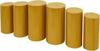 Cake Pedestal Stands for Party 6PCS Dessert Table Display Plinth Pillars Gold Round Cylinder Pedestal Stands for Wedding Sculpture Display Column Decoration Cube (6PCS-Cylinder-Gold)