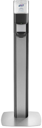 PURELL MESSENGER Floor Stand with ES6 Automatic Dispenser, Graphite (Pack of 1) - 7316-DS-SLV