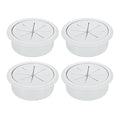 uxcell 4 Pcs Desk Grommet, 1.97 inch 50mm Desk Cable Hole Cover Wire Hole Insert for Home Office Table Cabinet Cord Organizer, Gray