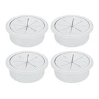 uxcell 4 Pcs Desk Grommet, 1.97 inch 50mm Desk Cable Hole Cover Wire Hole Insert for Home Office Table Cabinet Cord Organizer, Gray
