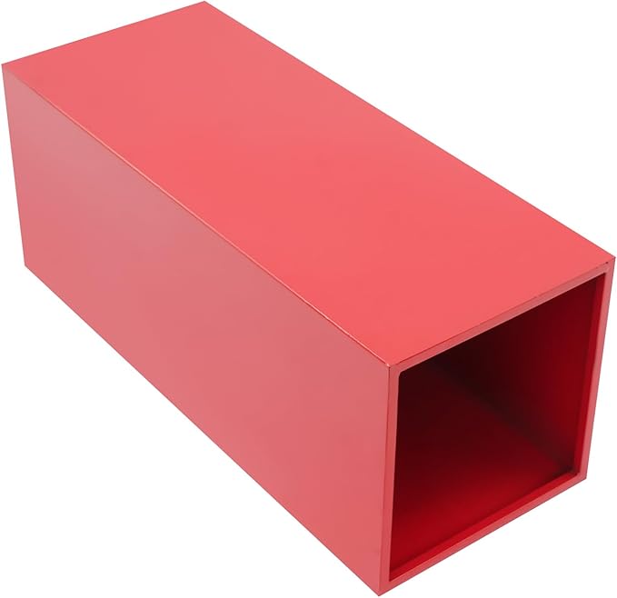 3Pcs Display Pedestal Stand, Square Tall Pedestal Cake Stands Pillars, Sturdy Pedestals Display Square Dessert Table for Placing Cakes, Desserts in Parties, Weddings (Red)