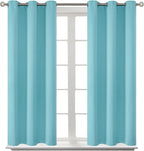 BGment Blackout Curtains - Grommet Thermal Insulated Room Darkening Bedroom and Living Room Curtains, Set of 2 Panels (38 x 54 Inch, Baby Blue)
