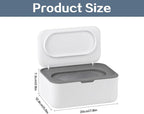 Baby Wipes Dispenser, Wipe Holder for Baby & Adult, Keeps Wet Tissue Fresh,Easy Pull Wipes Pouch Case (1, Gray)