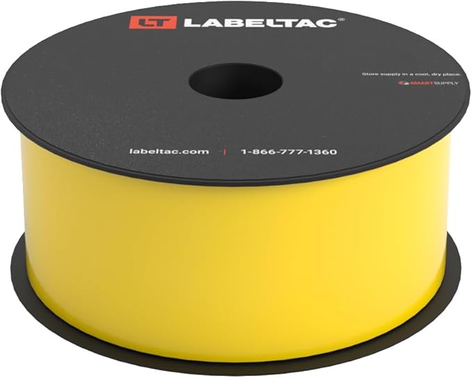LabelTac 4 and Pro Model Indoor/Outdoor Rack Label Supply 2" x 150' Yellow