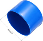 uxcell 10pcs Rubber End Caps 63mm(2.5 Inch) ID Vinyl Round End Cap Cover Screw Thread Protector Blue