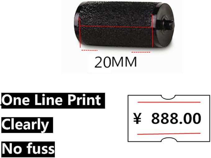 6 Pack Price Gun Inks, Replacement Ink Roller Compatible with MX-5500 Label Price Gun