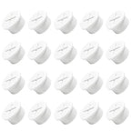 20Pcs Desk Grommet, 3/4" (20mm) White Silicone Cord Hole Cover, Flexible Rubber Wire Grommets, Wall Grommets for Cables Management, Table, Countertop, Cabinets and Furnitures Wire Organizer