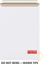 25 Pack 13x18 inch Large Rigid Mailer Self Seal Photo Document Mailers, Stay Flat White Cardboard Envelopes White Photography Mailers for CD, Photos, Document