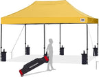 ABCCANOPY Patio Pop Up Canopy Tent 10x20 Commercial-Series(Gold)