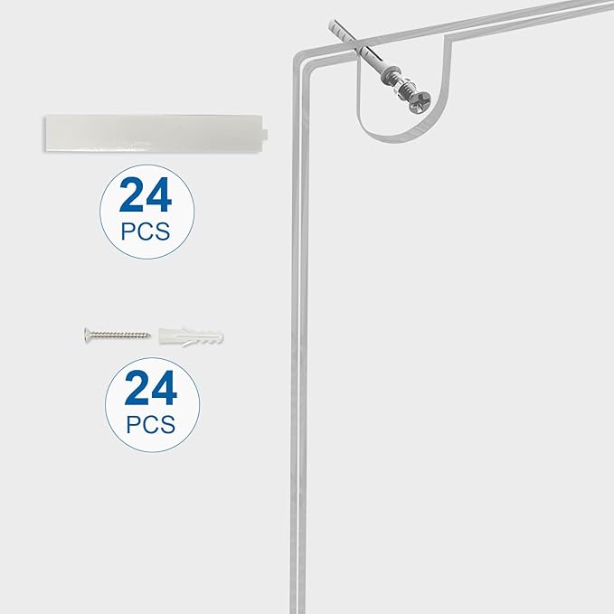 BlueValley 12 Pack Acrylic Sign Holder 8.5x11 Wall Mount Landscape – Clear Menu, Flyer & Picture Frame with Screws & Adhesive Tape, Wall Mounted Document Display for Office, School, Restaurant, Hotel, Public Space