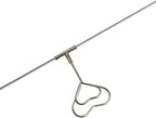 TFu Multi-Purpose Steel Wall Hanging Photo Display Cable Wire Rod String with 12 Clips for Hanging Photos Notes and Artworks (Heart Shape Clip)
