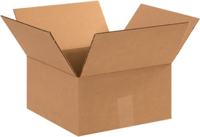 Secure Seal - 50 Pack of 12x12x6” Corrugated Cardboard Packing Shipping Mailing Moving Carton Boxes Cube