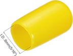 uxcell 20pcs Rubber End Caps 8mm(5/16") ID Vinyl PVC Round Tube Bolt Cap Cover Screw Thread Protectors Yellow