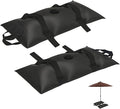 Umbrella Base Water Weight Set of 2, Patio Fillable Water Bags for Weight, Heavy Duty Furniture Outdoor Weights to Hold Down Umbrella Stand Patio Garden Backyard Black (2-PCS)