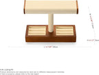 Oirlv Solid Wood Watch Display Stand T-bar Watch Stand for Men and Women Jewelry Accessory Organizer for Store and Home(SM19201)