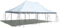 TentandTable 20' x 30' Premium Canopy Tent, White, Outdoor Pole Tent, 60-120 Person Capacity for Parties, Weddings, Events, Commercial and Residential Use, Large Heavy Duty Vinyl Canopy Tents