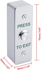 Electric Drop Bolt Lock with 4 Remote Controls Fail Safe Door Access Control Kit with Power Supply and Exit Button Easy DIY Install for Home/Office Security
