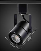 Track Lighting Heads 6.5W 4000K Cool White Dimmable Bright LED Track Lights Fixtures for Accent Retail Kitchen Artwork,120V Linear Track Light H Type-CRI90+ 24° 500lm - 20 Pack (Black)