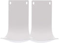 2PCS Wall Mounted Soap Dispenser Drip Tray, Stand, Bracket, Water Tray,Detergent Cup Holder,Prevent Dripping and Spraying (White)