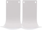2PCS Wall Mounted Soap Dispenser Drip Tray, Stand, Bracket, Water Tray,Detergent Cup Holder,Prevent Dripping and Spraying (White)