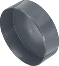 uxcell 4pcs Rubber End Caps 190mm(7 1/2 Inch) ID x 80mm(3 1/8 Inch) H Vinyl Round End Cap Cover Screw Thread Protectors Dark Grey