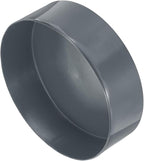 uxcell 4pcs Rubber End Caps 190mm(7 1/2 Inch) ID x 80mm(3 1/8 Inch) H Vinyl Round End Cap Cover Screw Thread Protectors Dark Grey