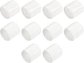 uxcell 10pcs Rubber End Caps 28mm ID Vinyl Round End Cap Cover Screw Thread Protectors White