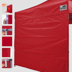 Eurmax USA Instant Canopy SunWall 10x10 Canopy Wall Sidewalls for Pop Up Canopy Tent,1 Pack Sidewall Only (Red)