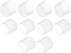 uxcell 10pcs Rubber End Caps 32mm(1.3") ID Vinyl Round End Cap Cover Screw Thread Protectors Clear