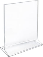 Azar 142715 8-1/2-Inch W by 11-Inch H Top-Load Acrylic Sign Holder, 10-Piece Set
