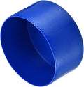 uxcell 4pcs Rubber End Caps 100mm ID Vinyl Round Tube Bolt Cap Cover Screw Thread Protectors Blue, 50mm Height