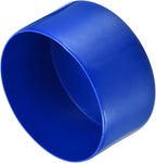 uxcell 4pcs Rubber End Caps 100mm ID Vinyl Round Tube Bolt Cap Cover Screw Thread Protectors Blue, 50mm Height