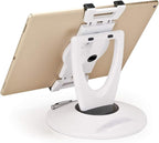 Large Tablet POS Stand, Rotating Commercial Tablet Stand, Swivel Base for Retail Kiosk Register Office Showcase Cashier and Business