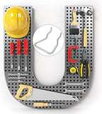 204 peg Board Hooks for Hanging - pegboard Accessories and Hangers for 1/4 & 1/8 inch peg Board Organizer Accessories - Ideal for Garage, Workshop & Tool Storage