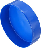 uxcell 4pcs Rubber End Caps 200mm(8 Inch) ID Vinyl Round End Cap Cover Screw Thread Protectors Blue, 50mm Height