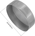 uxcell 4pcs Rubber End Caps 7 1/16"(180mm) ID Vinyl Round End Cap Cover Screw Thread Protectors Dark Grey, 50mm Height