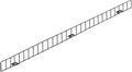 10 Pcs 48" * 3" Black Retail Gondola Shelf Front Wire Fence Guard Rail - Display Enhancer for Retail Stores, Sturdy Shelf Guardrail