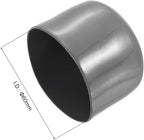 uxcell 4pcs Rubber End Caps 60mm(2 3/8") ID Vinyl Round End Cap Cover Screw Thread Protectors Dark Grey, 40mm Height