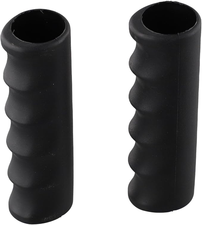2Pcs Wheelbarrow Handle Covers 22-30mm Rubber Grip Sleeves Non Slip Garden Cart Handles Shock Absorption Black(118 x 28mm)
