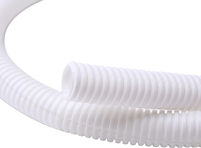 Alex Tech 10ft - 1 inch Split Wire Loom Tubing - White