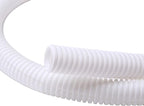 Alex Tech 10ft - 1 inch Split Wire Loom Tubing - White