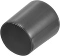 uxcell 4pcs Rubber End Caps 39mm ID Vinyl Round End Cap Cover Screw Thread Protectors Dark Grey, 30mm Height