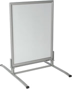 Displays2go 30 x 40 Inch Sidewalk Sign, Waterproof, Snap Frame, Spring Base, Two-Sided, Silver (OWS3040S)