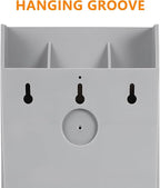 Kisangel Time Card Rack Wall Mount Time Card Holder Shelf with 5 Slots Multi-Pocket for Office Factory Attendance Payroll Supplies
