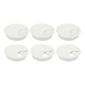 PATIKIL 3 Inch Desk Grommet, 6Pcs Cable Grommet Wire Management Cable Hole Cover Cord Organizer for Office Home Table Countertop, White