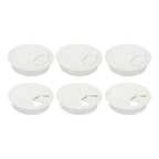 PATIKIL 3 Inch Desk Grommet, 6Pcs Cable Grommet Wire Management Cable Hole Cover Cord Organizer for Office Home Table Countertop, White
