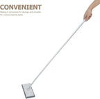 GALPADA Electrostatic Dust Mop Section Telescopic Aluminum Pole Heavy-Duty Flat Microfiber Cleaning Mop for Tile Floors Removable Head for Easy Replacement Versatile Extendable Handle for