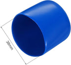 uxcell 20pcs Rubber End Caps 38mm ID Vinyl PVC Round Tube Bolt Cap Cover Screw Thread Protectors Blue