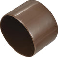 uxcell 4pcs Rubber End Caps 57mm(2 1/4") ID Vinyl Round Tube Bolt Cap Cover Screw Thread Protectors Brown, 40mm Height